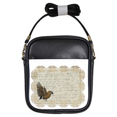 Tag Bird Girls Sling Bag by vintage2030