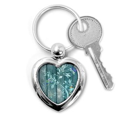 Green Tree Key Chains (heart)  by vintage2030