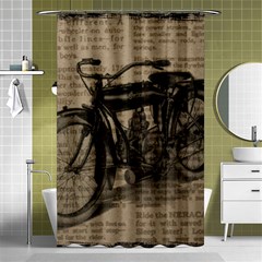 Bicycle Letter Shower Curtain 48  X 72  (small)  by vintage2030