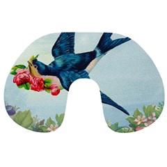 Blue Bird Travel Neck Pillows by vintage2030