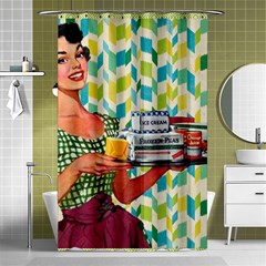 Retro Cokk Shower Curtain 48  X 72  (small)  by vintage2030