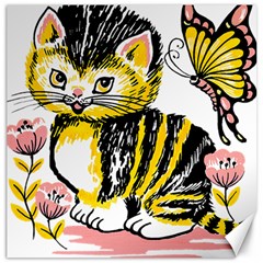 Cat 1348502 1920 Canvas 20  X 20  by vintage2030