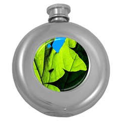 Window Of Opportunity Round Hip Flask (5 Oz) by FunnyCow