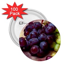 Red And Green Grapes 2 25  Buttons (100 Pack)  by FunnyCow