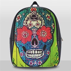 Mexican Skull School Bag (xl) by alllovelyideas