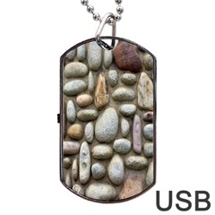 The Stones Facade Wall Building Dog Tag Usb Flash (two Sides) by Sapixe