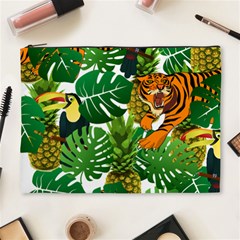 Tropical Pelican Tiger Jungle Cosmetic Bag (xl) by snowwhitegirl