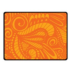 Pop Orange Fleece Blanket (small) by ArtByAmyMinori