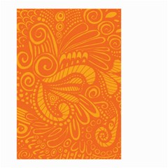 Pop Orange Small Garden Flag (two Sides) by ArtByAmyMinori