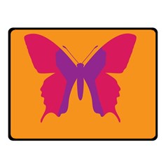 Butterfly Wings Insect Nature Fleece Blanket (small) by Nexatart