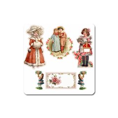 Children 1436665 1920 Square Magnet by vintage2030