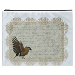 Tag Bird Cosmetic Bag (xxxl) by vintage2030