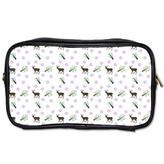 White Deer Pattern Toiletries Bag (two Sides) by snowwhitegirl