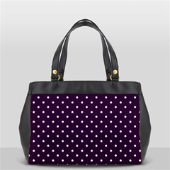 Little  Dots Purple Oversize Office Handbag by snowwhitegirl