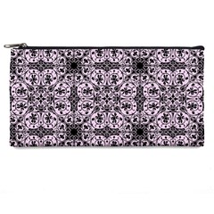 Ornamental Pink Black Pencil Cases by snowwhitegirl