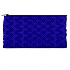 Victorian Paisley Royal Blue Pattern Pencil Cases by snowwhitegirl