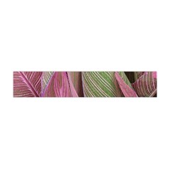 Pink Leaves Flano Scarf (mini) by snowwhitegirl