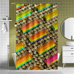 Colors Color Live Texture Macro Shower Curtain 48  X 72  (small)  by Sapixe