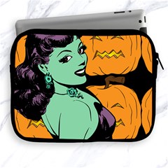 Zombie Retro Girl Black Apple Ipad 2/3/4 Zipper Cases by snowwhitegirl