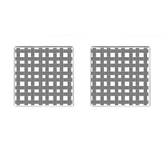 Seamless Stripe Pattern Lines Cufflinks (square) by Simbadda