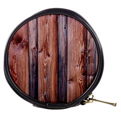 Wood Boards Wooden Wall Wall Boards Mini Makeup Bag by Simbadda