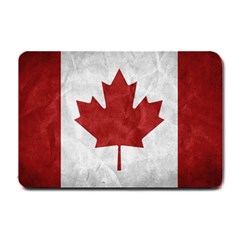 Canada Grunge Flag Small Doormat  by Valentinaart