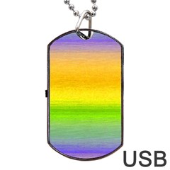 Ombre Dog Tag Usb Flash (one Side) by Valentinaart