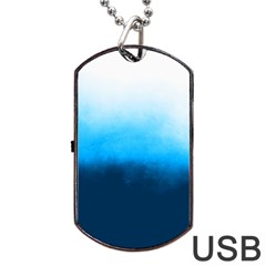 Ombre Dog Tag Usb Flash (one Side) by Valentinaart