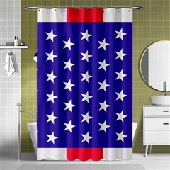 Day Independence July Background Shower Curtain 48  X 72  (small)  by Simbadda