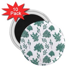 Flower Pattern Pattern Design 2 25  Magnets (10 Pack)  by Celenk