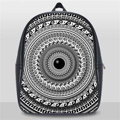 Graphic Design Round Geometric School Bag (large) by Simbadda