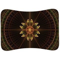 Fractal Floral Mandala Abstract Velour Seat Head Rest Cushion by Simbadda