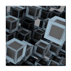 3d Cube Fantasy Square Shape Tile Coasters by Simbadda