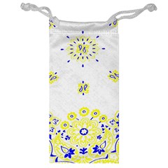 Faded Yellow Bandana Jewelry Bag by dressshop