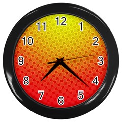 Digital Art Art Artwork Abstract Wall Clock (black) by Sapixe