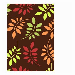 Leaves Foliage Pattern Design Small Garden Flag (two Sides) by Sapixe