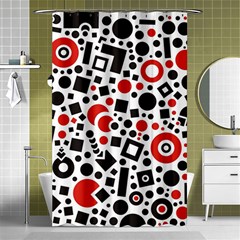 Square Objects Future Modern Shower Curtain 48  X 72  (small)  by Sapixe