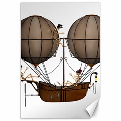 Steampunk Flyer Canvas 12  X 18  by burpdesignsA