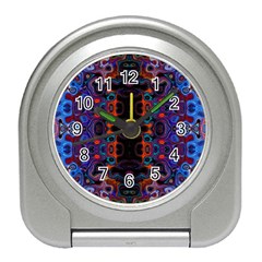 Kaleidoscope Art Pattern Ornament Travel Alarm Clock by Sapixe