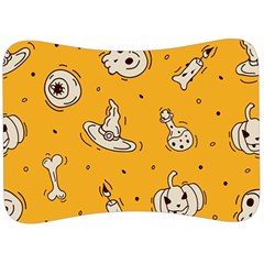 Funny Halloween Party Pattern Velour Seat Head Rest Cushion by HalloweenParty