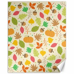 Thanksgiving Pattern Canvas 11  X 14  by Valentinaart