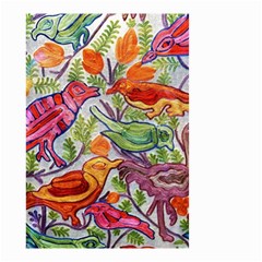 Art Flower Pattern Background Small Garden Flag (two Sides) by Sapixe