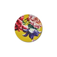 Textile Printing Flower Rose Cover Golf Ball Marker (4 Pack) by Sapixe