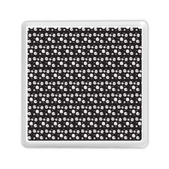 Pattern Skull Bones Halloween Gothic On Black Background Memory Card Reader (square) by genx