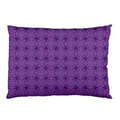 Pattern Spiders Purple And Black Halloween Gothic Modern Pillow Case by genx