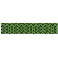 Logo Kek Pattern Black And Kekistan Green Background Large Flano Scarf  by snek