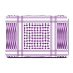 Purple Geometric Headdress Small Doormat  24 x16  Door Mat