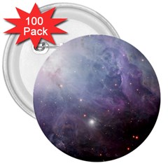 Orion Nebula Pastel Violet Purple Turquoise Blue Star Formation  3  Buttons (100 Pack)  by genx