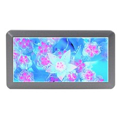 Blue And Hot Pink Succulent Underwater Sedum Memory Card Reader (mini) by myrubiogarden