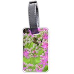 Hot Pink Succulent Sedum With Fleshy Green Leaves Luggage Tags (One Side)  Front